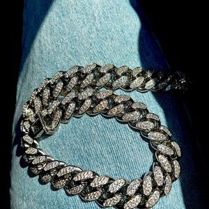 14k white gold plated